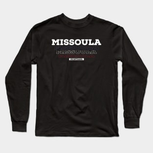 Missoula Montana USA Vintage Long Sleeve T-Shirt